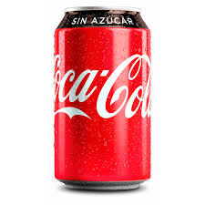 COCA-COLA SIN AZUCAR LATA x 330 cc UNIDAD